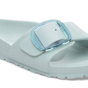 Birkenstock Madrid Big Buckle Women's Sandals Surf Green, EU 39 US 8.5, Medium